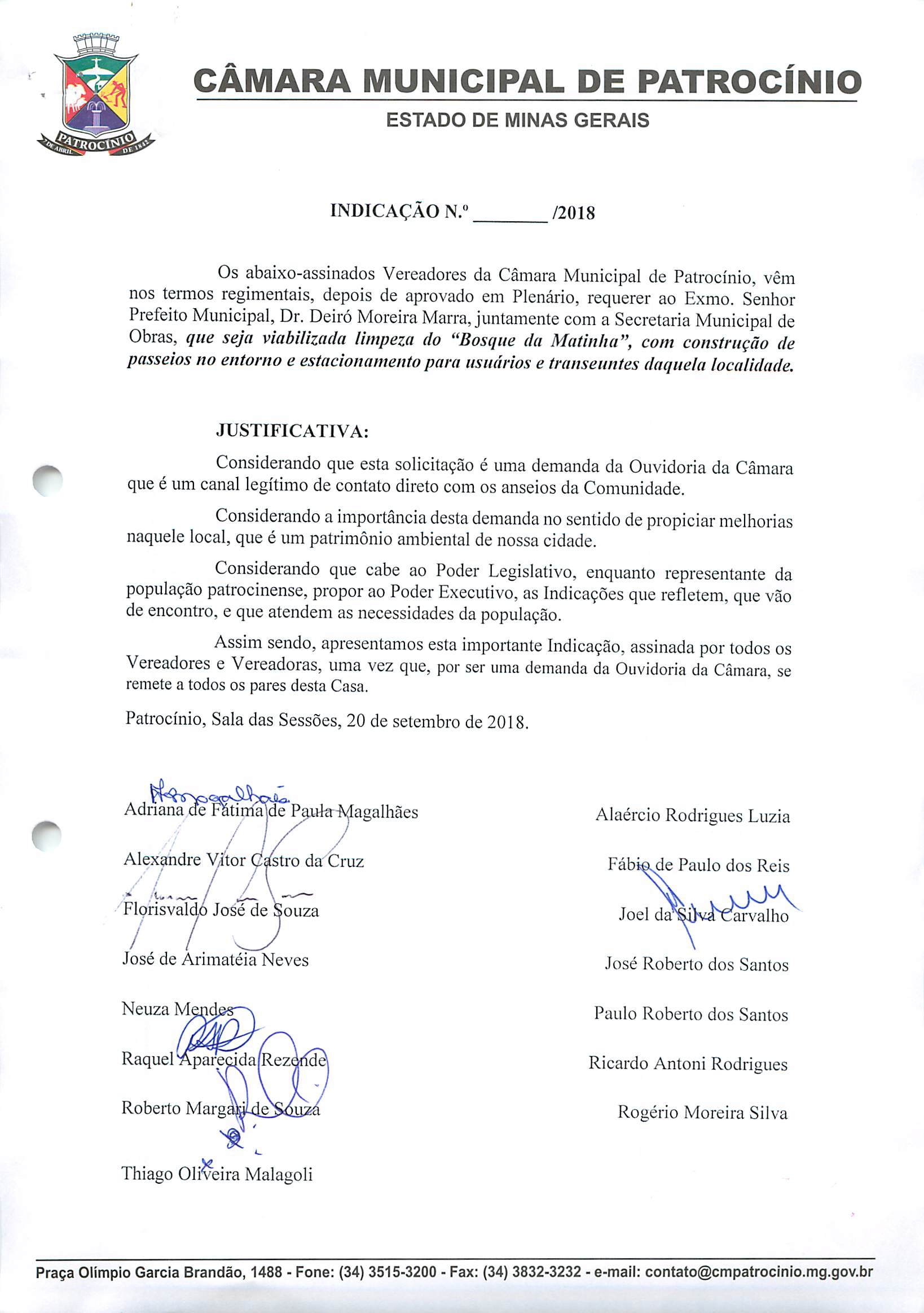Limpeza bosque Matinha