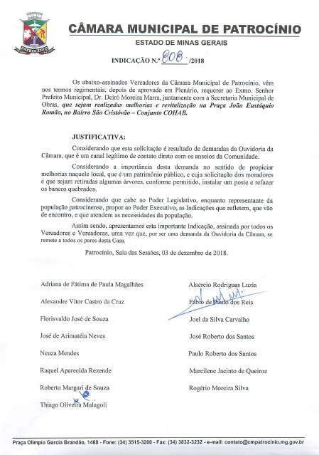Revitalização pracinha são Cristovão 07-12-2018