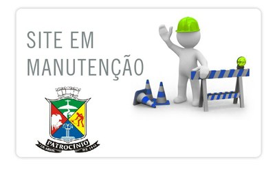 site em manutenção