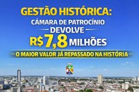 Câmara de Patrocínio anuncia devolução histórica de R$ 7,811 milhões para construção de viaduto na MG-230