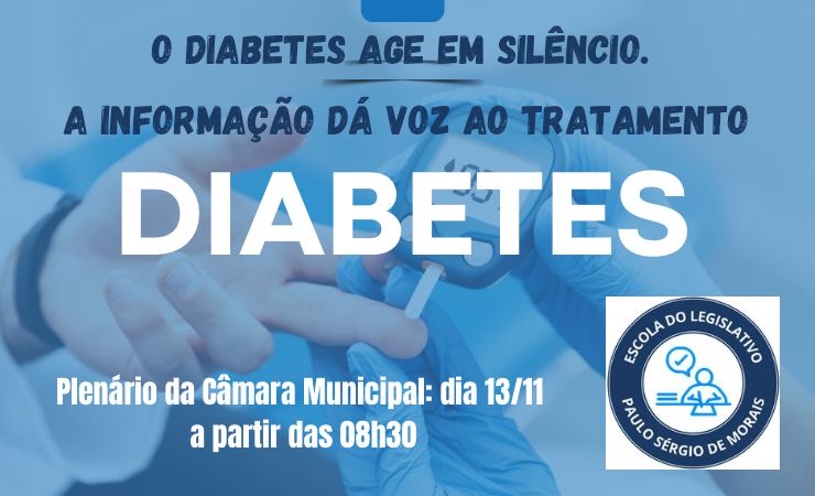 Câmara Municipal de Patrocínio realiza evento de conscientização sobre o Diabetes