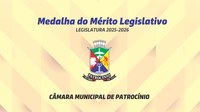 CÂMARA MUNICIPAL REALIZARÁ A ENTREGA DA MEDALHA DO “MÉRITO LEGISLATIVO” NESTA QUINTA (20)