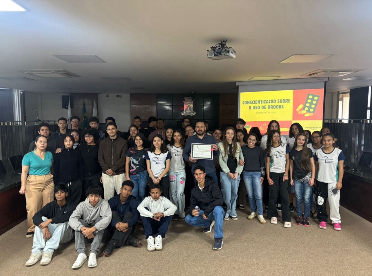 Escola do Legislativo de Patrocínio promove palestra educativa para alunos da Escola Estadual José Eduardo de Aquino