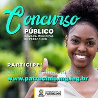 Estão abertas as inscrições para concurso público da Câmara de Patrocínio