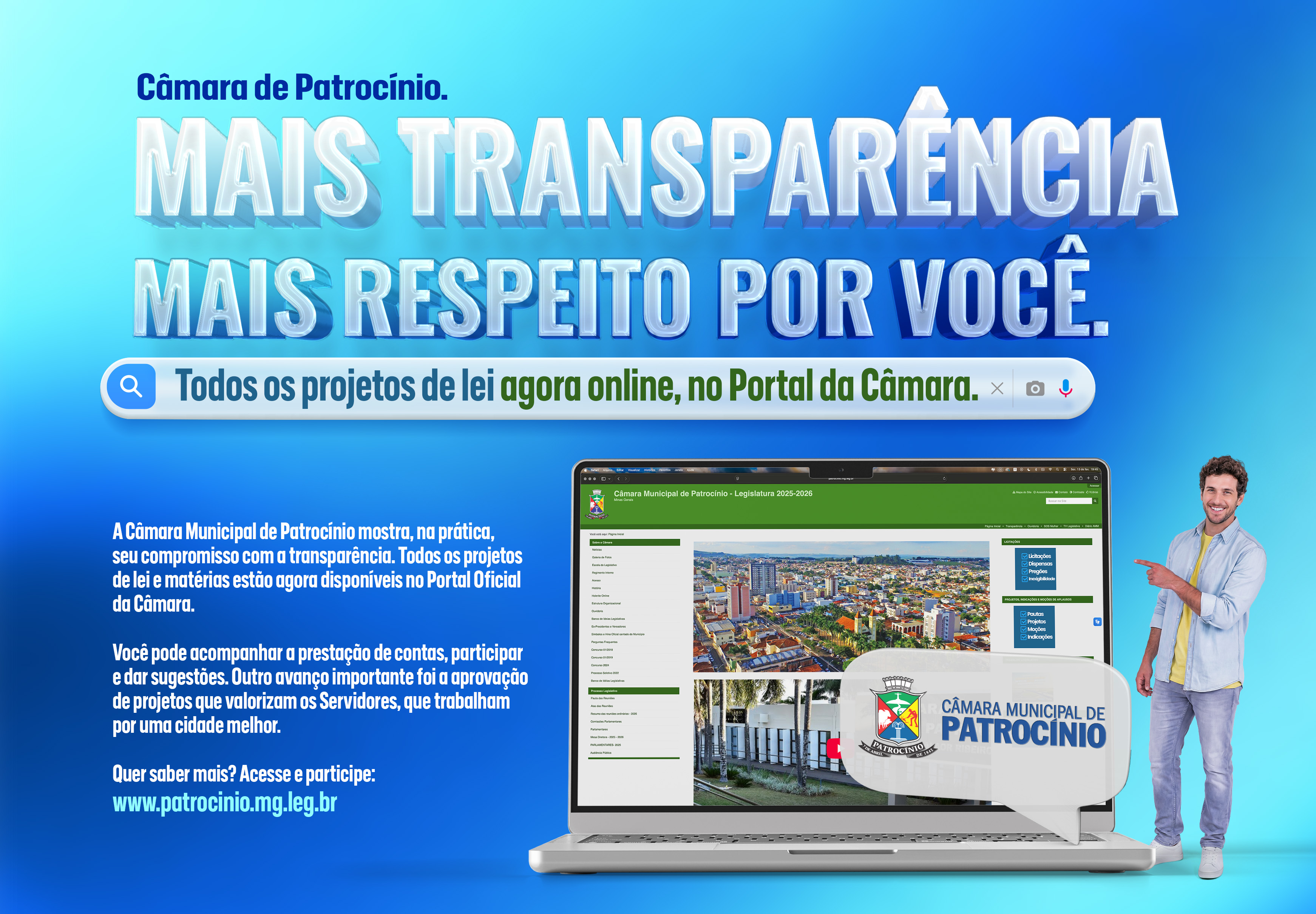 Mais transparência, mais respeito por você