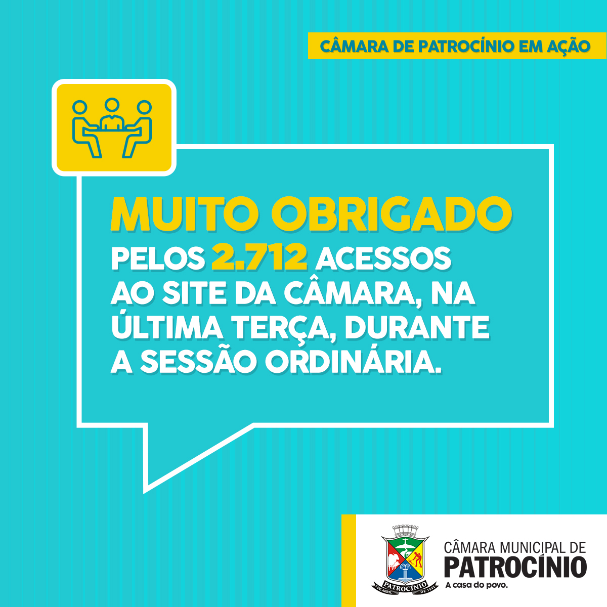 PARTICIPE VOCÊ TAMBÉM DAS REUNIÕES DA CÂMARA MUNICIPAL DE PATROCÍNIO