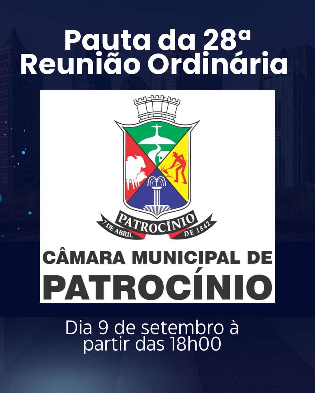 Pauta da 28º reunião ordinária