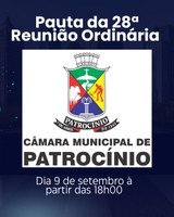 Pauta da 28º reunião ordinária
