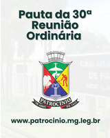 Pauta da 30ª  reunião ordinária 
